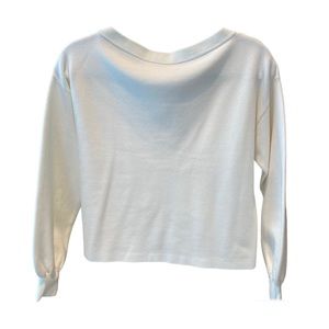 Alice + Olivia Cream Cinched Back Top